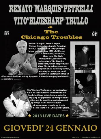 Renato Marquis Petrelli, Vito Bluesharp Trullo & The Chicago Troubles Blues Band live