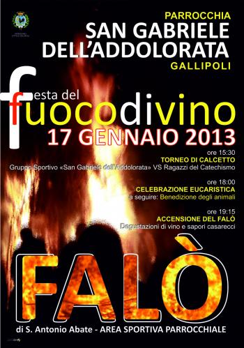 “Festa del Fuoco divino” e inizio del “Carnevale di Quartiere”
