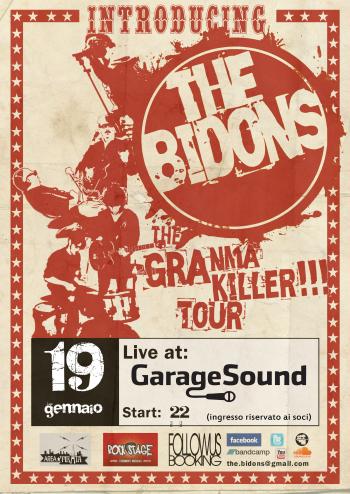 The Bidons live - garage band From Salerno