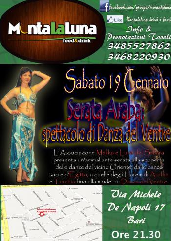 Serata Araba: spettacolo di Danza del Ventre