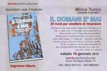 Presentazione del libro 'Il domani è mai'