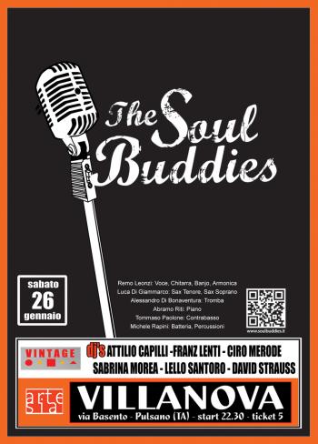 Vintage Night: The Soul Buddies in concerto (Soul – Blues - Dixieland) + dj set con Capilli, Lenti, Merode, Morea, Santoro, Strauss