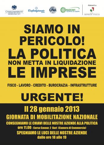 Giornata di Mobilitazione Nazionale Rete Imprese Italia