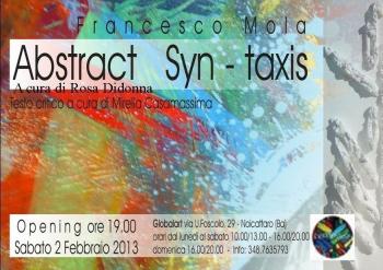 Syn-Taxis Abstract alla Globalart personale di Francesco Mola