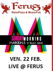  Sunday Morning  - Maroon Five Tribute Band - live