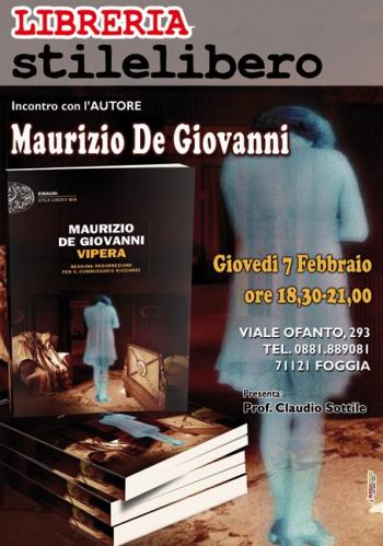 Maurizio De Giovanni presenta Vipera