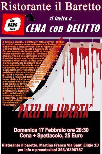 Cena con delitto a il Baretto
