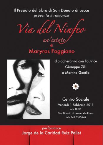 Via del Ninfeo, un'estate di Maryros Faggiano