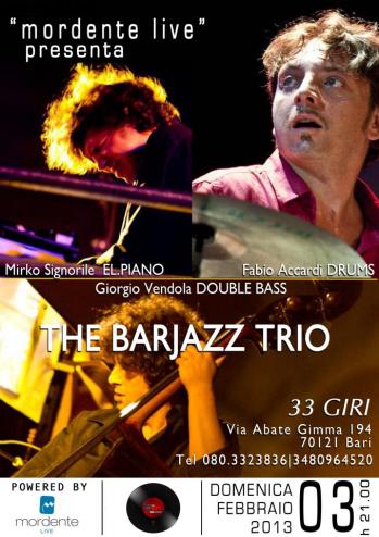 Barjazz Trio - Mirko Signorile, Fabio Accardi e Giorgio Vendola
