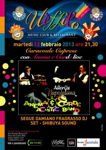 Carnevale Caprese Con Anema e Corde live