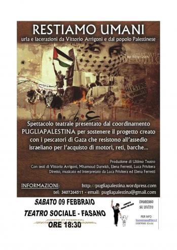 Restiamo Umani - di Vittorio Arrigoni, Mhamoud Darwish, Elena Ferretti, Luca Privitera
