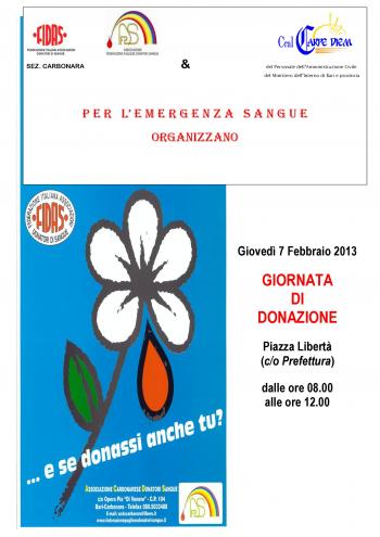 Giornata di Donazione Sangue