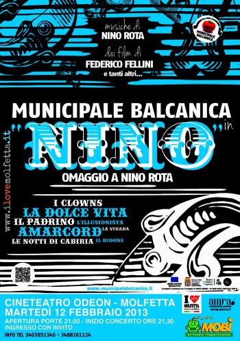 Municipale balcanica in concerto - omaggio a Nino Rota