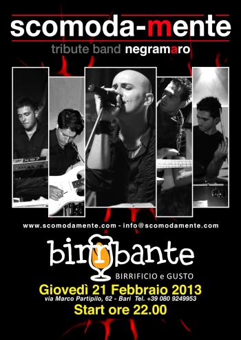Scomoda-mente Tribute Band Negramaro 