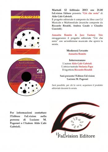 Seconda presentazione a Bari del libro "Ciò che resta"