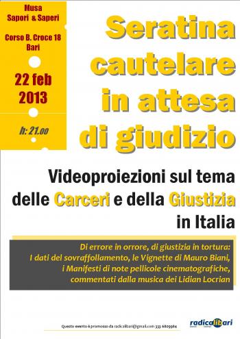Concertino cautelare in attesa di giudizio 