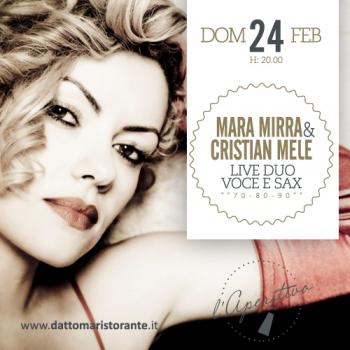 Concerto live Duo (Voce e sax) Mara Mirra e Cristian Mele