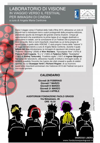 In viaggio verso il Festival per immagini di cinema: Laboratorio di Visione a cura di Angela Maria Centrone