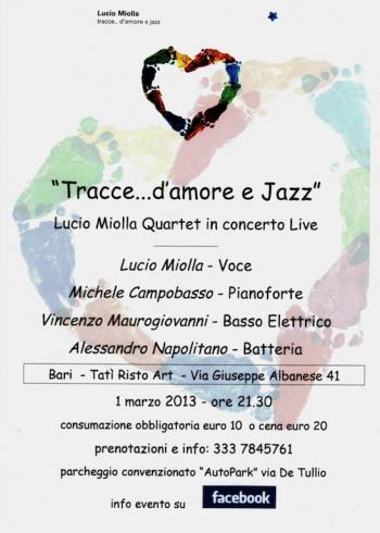 Tracce...di amore e Jazz - Lucio Miolla Quartet