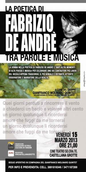 La Poetica di De Andre'- Tra Parole e Musica