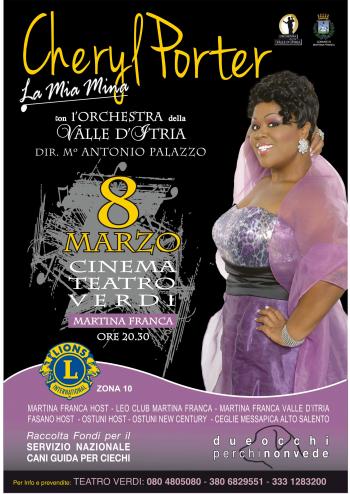 Concerto "La Mia Mina" Cheryl Porter e l'orchestra Valle d'Itria