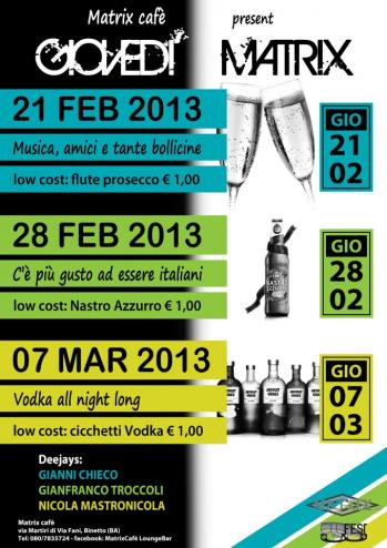 Happy Hour - Giovedi' Matrix
