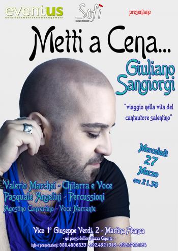 Metti a Cena... Giuliano Sangiorgi