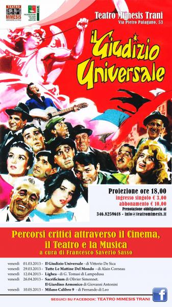Il Giudizio Universale - Percorsi Critici Attraverso il Cinema, il Teatro e la Musica
