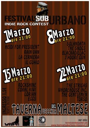 Festival Suburbano - Indie Rock Contest
