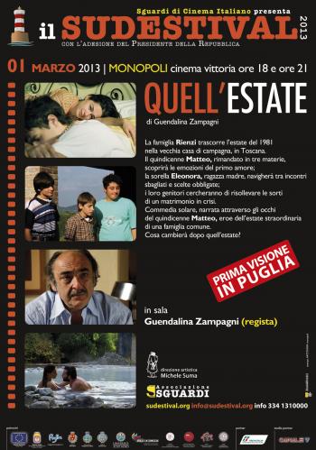 "Quell’estate" in concorso al Sudestival 