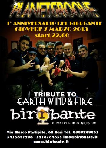 1° Anniversario Del Birrbante Con i Planet Groove Tribute to Earth Wind & Fire