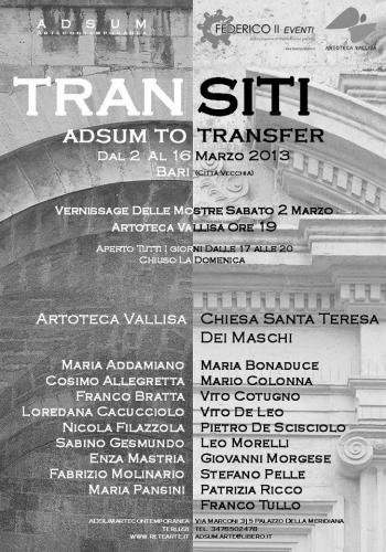 Tran-siti, 19 artisti Adsum a La Vallisa
