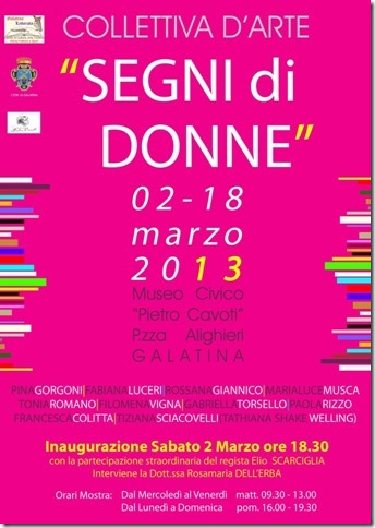 Segni di donne - collettiva d'arte contemporanea