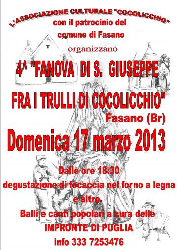 4^ Fanova di San Giuseppe Fra i Trulli di Cocolicchio