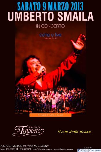 Umberto Smaila in concerto al Trappeto