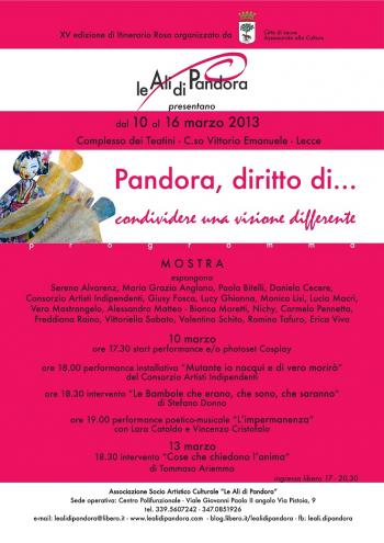 Pandora diritto di....condividere una visione differente