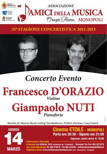 Francesco D'Orazio, Violino - Giampaolo Nuti, Pianoforte