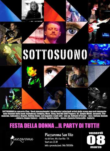 Festa della donna con Sottosuono in concerto (Pop / Rock internazionale) + dj set