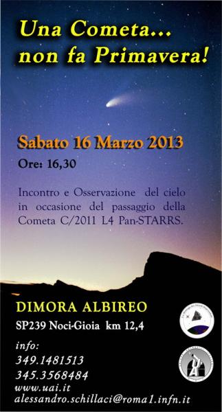 Una Cometa....non fa Primavera!