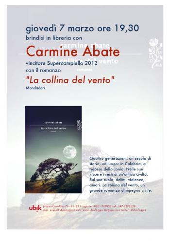 Un brindisi con Carmine Abate 