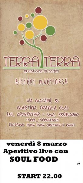 Aperitivo live con i Soul Food