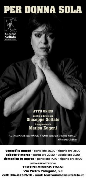 Per Donna Sola di Giuseppe Solfato - Stagione Teatrale 2013