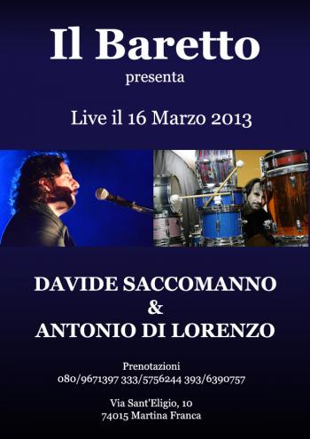Cena e Live: Davide Saccomanno e Antonio Di Lorenzo