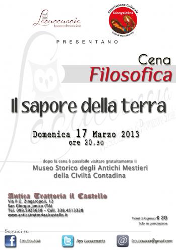 Caffè Filosofico - Il Sapore della terra