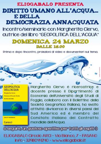 Diritto Umano all’Acqua… e della Democrazia Annacquata
