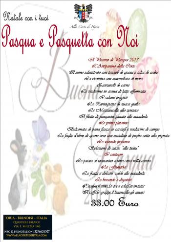 Pasqua e Pasquetta con noi