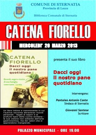 Presentazione del libro di Catena Fiorello: Dacci oggi il nostro pane quotidiano