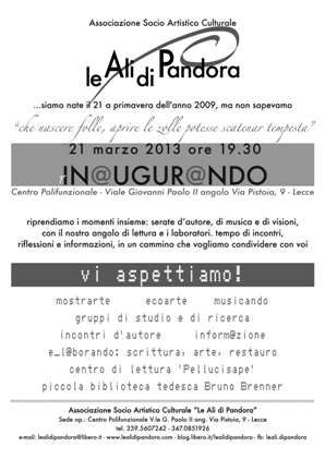 inaugurazione spazio culturale