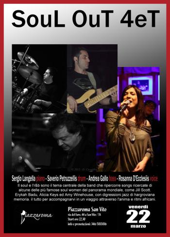 Soul Out 4et in concerto + Alex Pisconti dj set