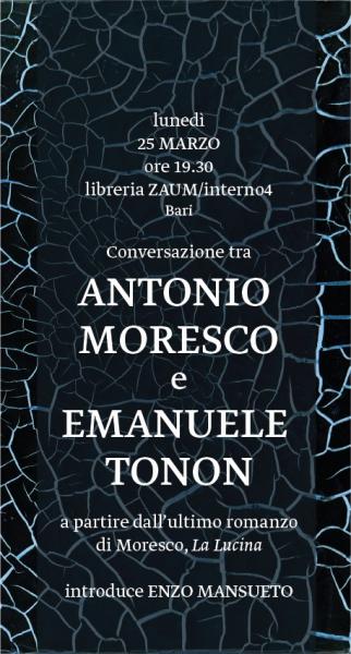 Incontro con Antonio Moresco  